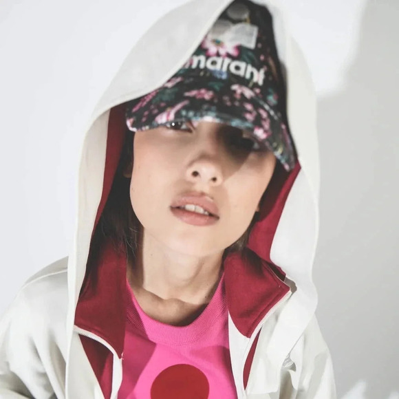 Isabel Marant Tryon Cap floral print EUC - Picture 3 of 10